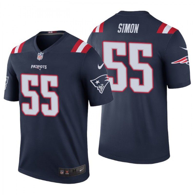 Men New England Patriots 55 John Simon Nike Navy Color Rush Legend NFL Jersey